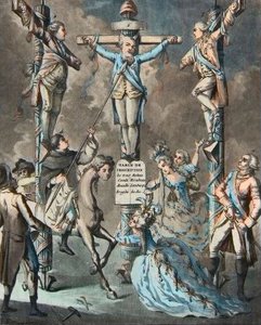 Le nouveau calvaire, Louis XVI mis en croix par les révoltes - 2. et 3. Monsieur (Louis Stanislas Xavier, comte de Provence (1755-1824), Louis XVIII) et le comte d