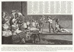 Le vendeur de journaux - French School