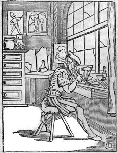 Le peintre sur verre (Vitripictor) au XVIe siècle