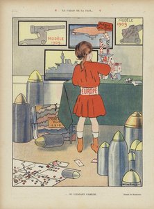 Le palais de la paix. Illustration pour Le Rire (lithographie en couleur) - French School