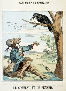 Le corbeau et le renard - dans « Fables » de La Fontaine - French School