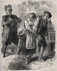 Le retour de Martin Guerre : il apparaît devant sa femme, Bertrande de Rols, et l