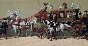 Le cortège royal au mariage du roi Alphonse XII d