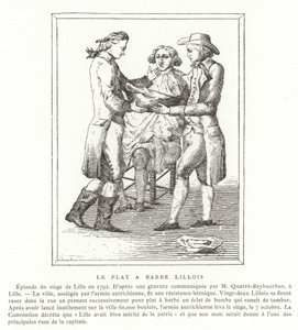 Le plat à barbe de Lille - French School
