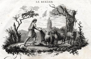 Le berger. Fable d