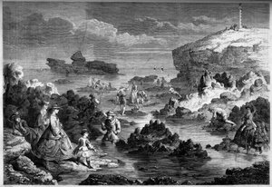 La pêche aux crevettes à Biarritz, Pyrénées-Atlantiques (64)
