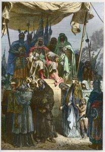 Le siège de Jérusalem en 1187 par Saladin - French School