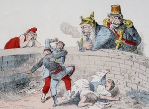 La situation - Gauillaume : Nous devons aider les fous, Badingue (Napoléon III) : Laissez-les faire mon frère, il sera temps d