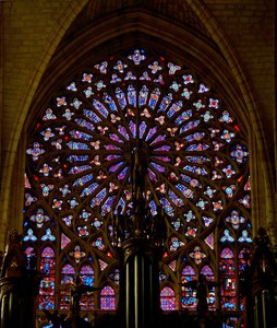La rosace sud de la cathédrale Saint-Gatien, Tours - French School