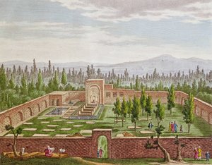 La tombe du grand poète persan Hafiz Shirazi (c.1325-c.1388) à Shiraz
