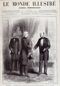 La visite du Maréchal Patrice de Mac Mahon au Président Jules Grévy. Dans « Le Monde illustré », février 1879