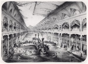 Le gymnase aquatique des Champs-Élysées à Paris, 1847 - French School