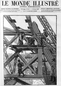 Les travaux de la tour Eiffel pour l