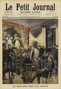 Divertissement théâtral fourni par les troupes alpines françaises - French School
