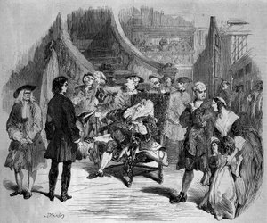 Représentation théâtrale : « Chatterton » (acte III, scène VI) par Alfred de Vigny (1797-1863) donnée à la Comédie-Française à Paris - French School