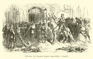 Thomas de Marle fait prisonnier - French School
