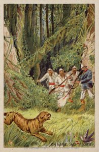 Chasse au tigre - French School