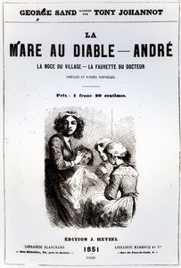 Page de titre de La Mare au Diable par George Sand, illustrée par Tony Johannot, 1851 - French School