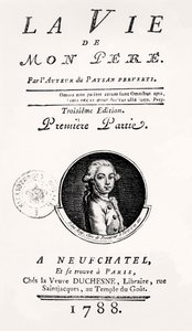 Page de titre de "La Vie de Mon Père", 1788