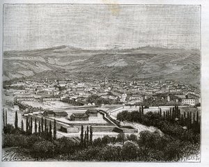 Tlemcen en Algérie au XIXe siècle - gravure dans "La France illustrée : géographie, histoire, administration statistique" par V.A. Malt-Brown. 1884 - French School