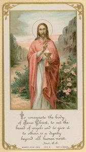 Consacrer le corps de Jésus-Christ, manger le pain des anges et le donner aux autres, est une dignité au-delà de tout mérite humain - French School