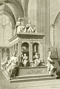 Tombeau de Louis XII et Anne de Bretagne à Saint-Denis - French School