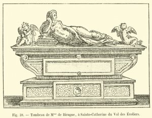Tombeau de Mme de Birague, à Sainte-Catherine du Val des Ecoliers - French School