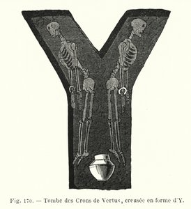 Tombes des Crons de Vertus, creusée en forme d