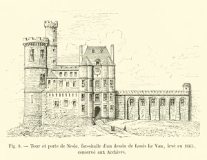 Tour et porte de Nesle, fac-similé d