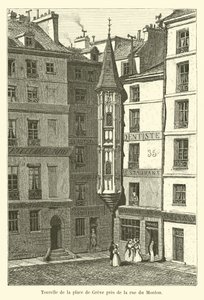 Tourelle de la place de Grève près de la rue du Mouton - French School