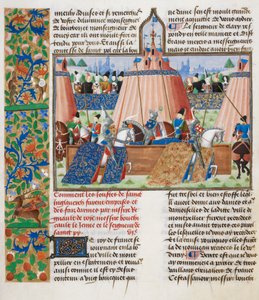 Tournoi, de la Chronique de Froissart, Vol. IV, fin du XVe siècle - French School