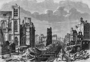 Transformations de Paris sous le Second Empire, Paris haussmannien : travaux de la montagne Sainte-Geneviève - French School