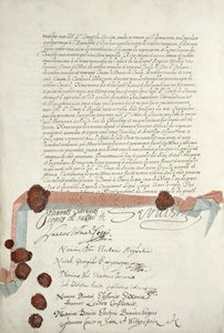 Traité de Westphalie, signé à Münster, 24 octobre 1648 - French School