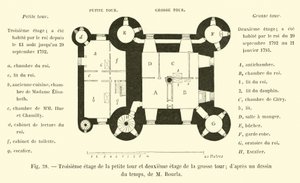Troisième étage de la petite tour et deuxième étage de la grosse tour; d