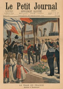 Le tsar Nicolas II en France, arrivant à Dunkerque, illustration de couverture de 