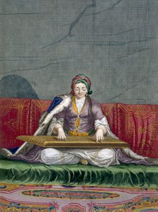 Jeune fille turque jouant d