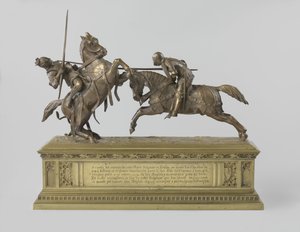 Deux chevaliers combattants, connu sous le nom de "Mort de Monseigneur le Duc de Clarence"