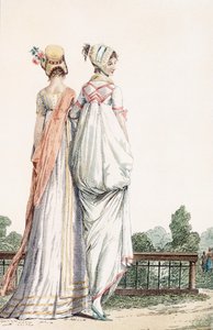 Deux dames en robes de promenade, 1796 - French School