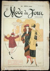 Deux femmes et une petite fille dans un parc, illustration de 
