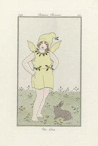 Un Lutin, extrait des Costumes Parisien, pub.1914 (litho couleur) - French School