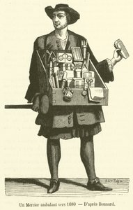 Un Mercier ambulant vers 1680 - French School