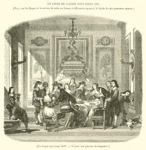 Un Repas sous Louis XIV - French School
