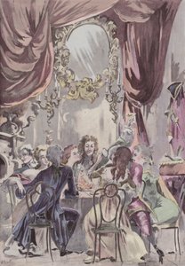 Un Souper du Régent au Palais-Royal - French School