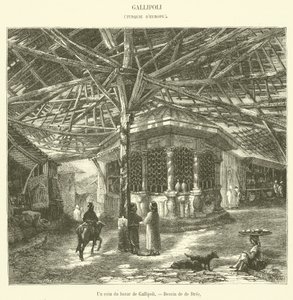 Un coin du bazar de Gallipoli - French School
