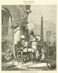 Un écrivain public français en Italie - French School