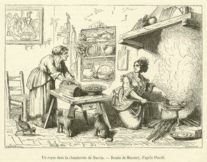 Un repas dans la chambrette de Nuccia - French School