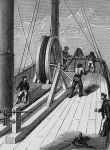 Câble télégraphique sous-marin entre Douvres et Calais, 25 décembre - French School