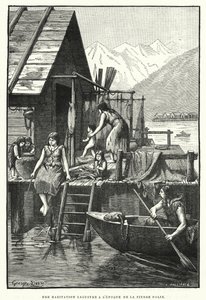 Une habitation lacustre à l