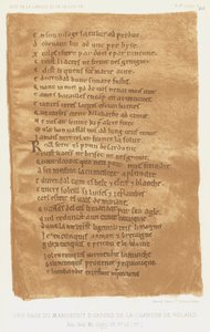 Une page du manuscrit d