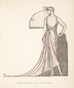 Une robe du soir de Worth, d